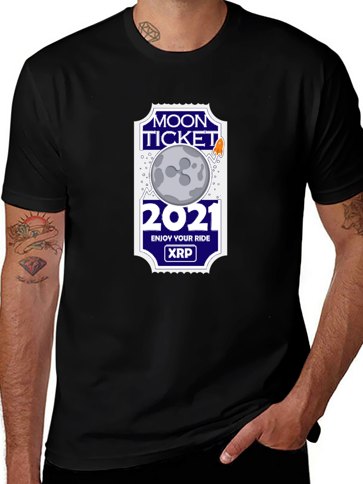 Moon Ticket 2021 XRP T-Shirt