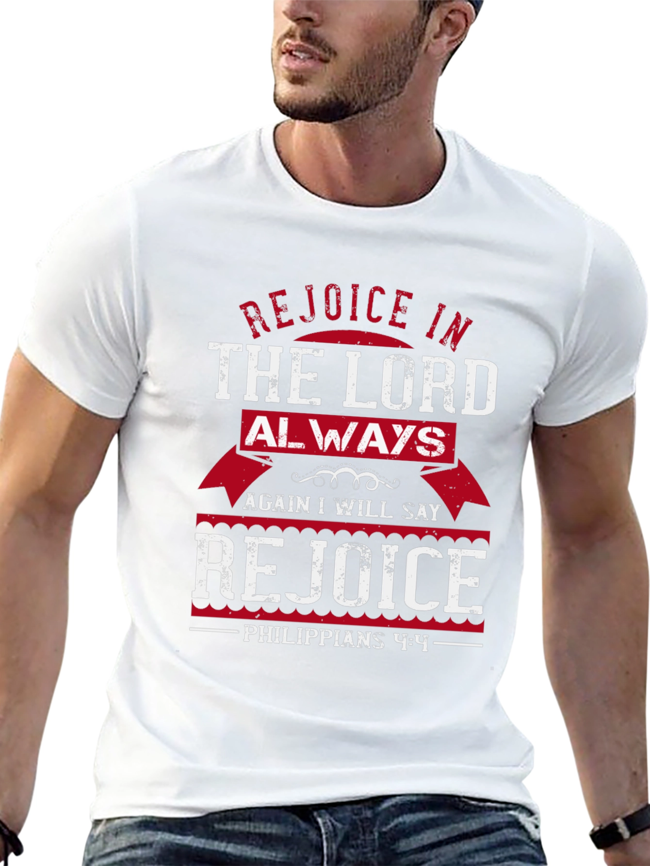 Rejoice In The Lord Always T-Shirt Christian Gift
