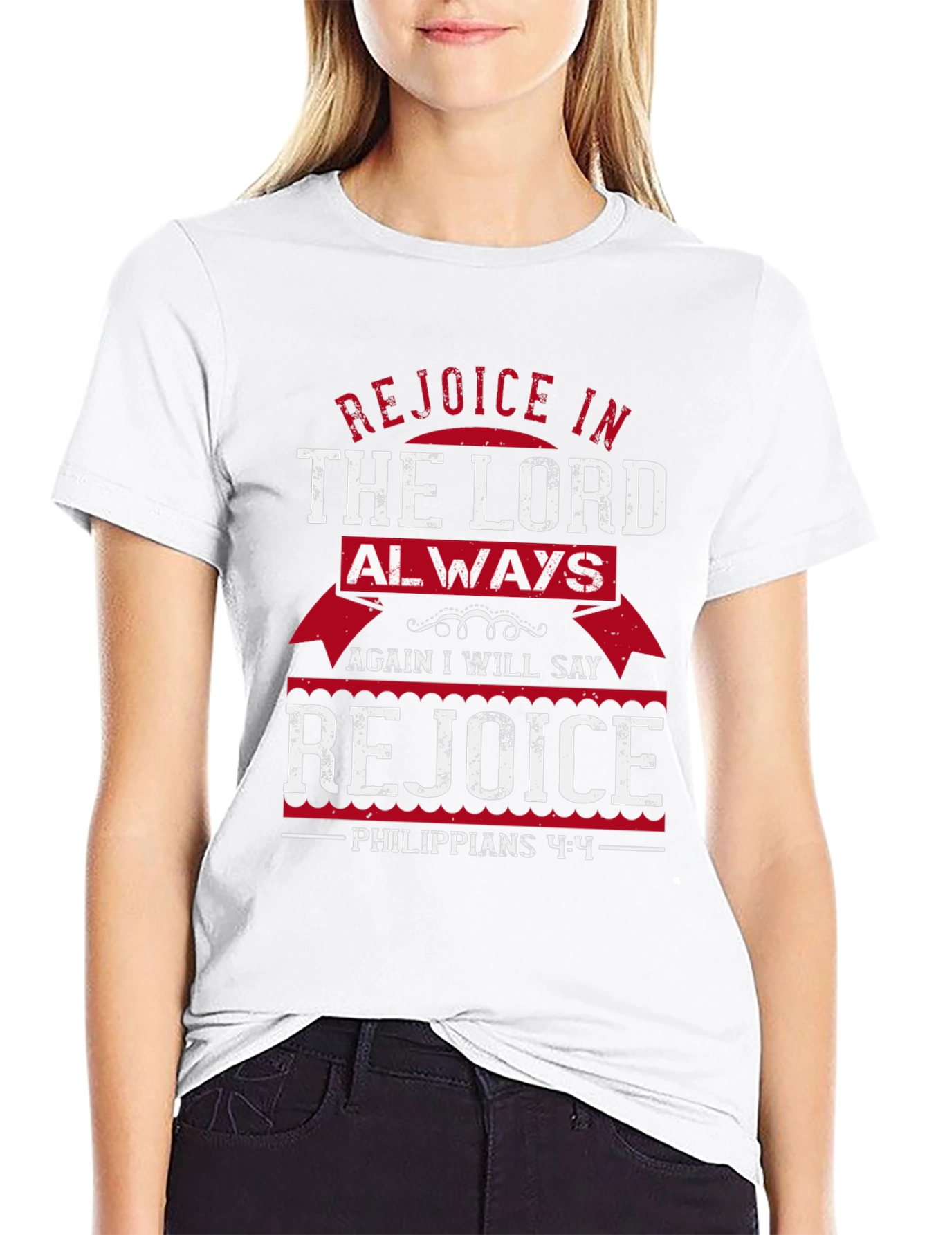 Rejoice In The Lord Always T-Shirt Christian Gift