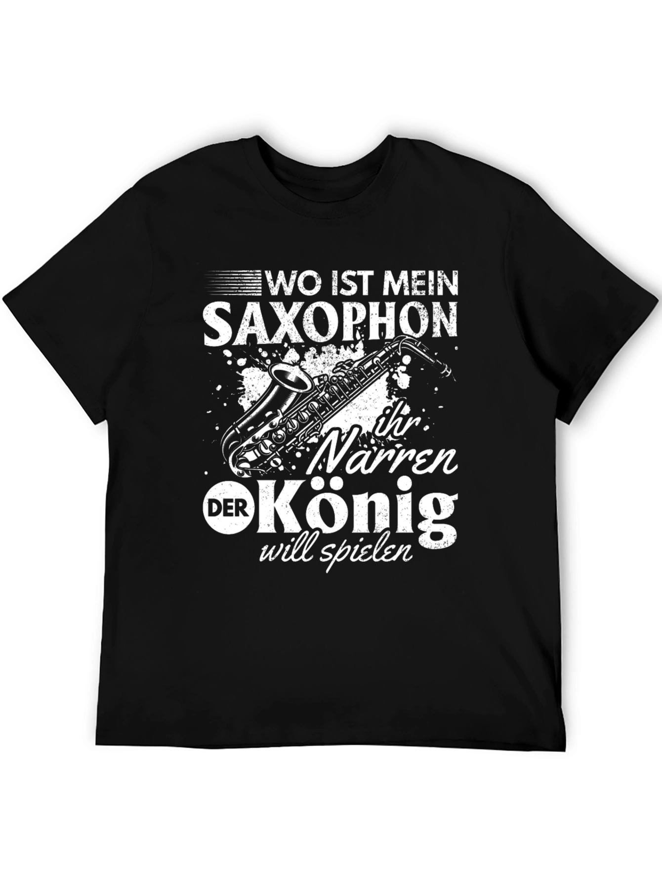 Saxophone T-Shirt - Wo Ist Mein Saxophon Design
