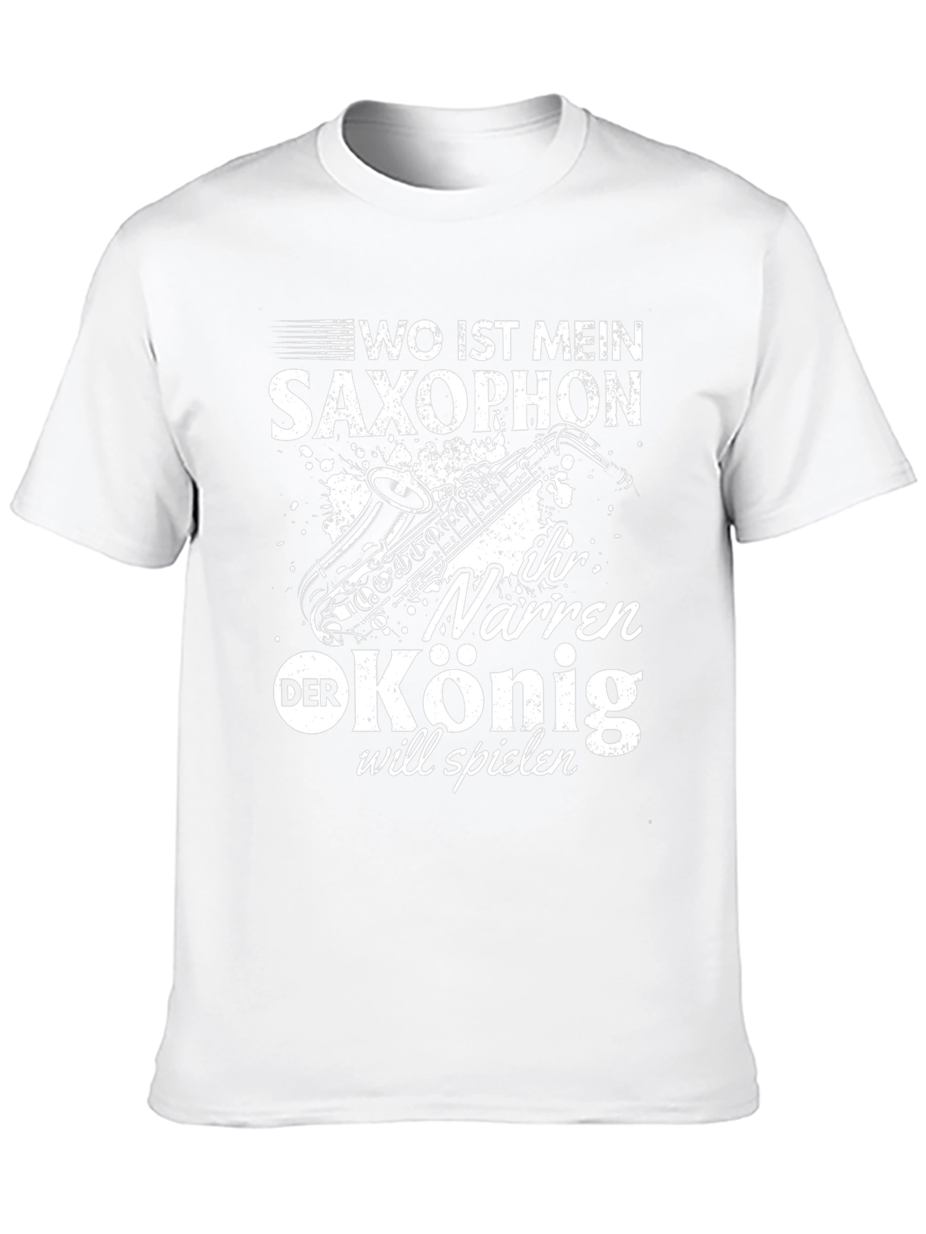 Saxophone T-Shirt - Wo Ist Mein Saxophon Design