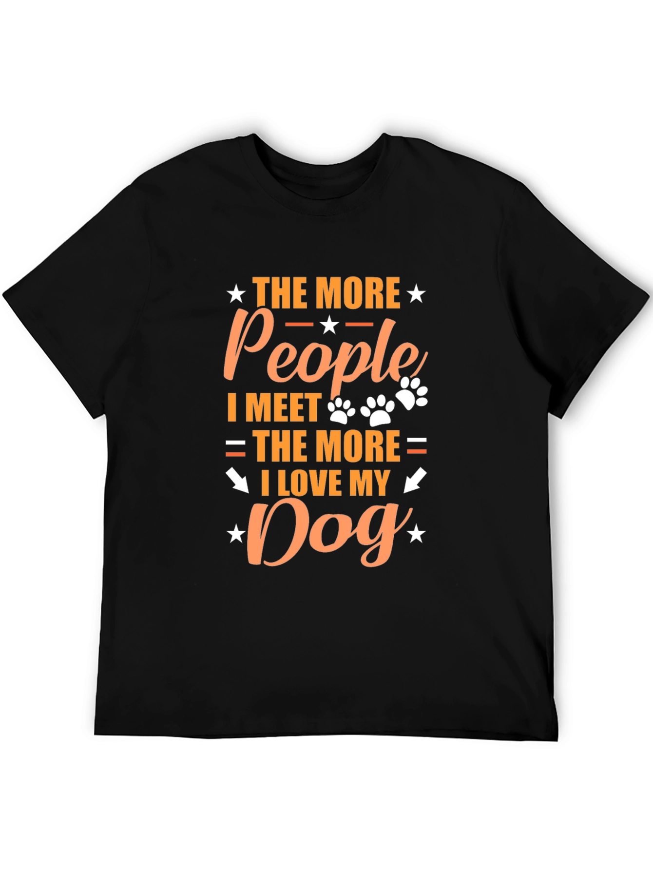 The More People I Meet Dog Lover T-Shirt
