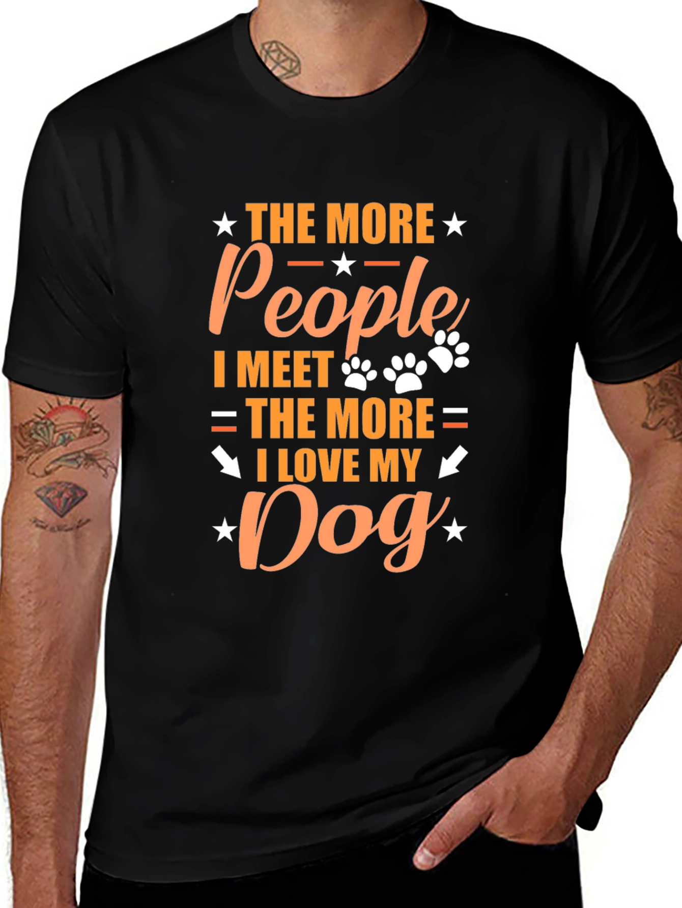 The More People I Meet Dog Lover T-Shirt