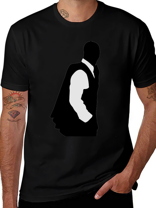 Silhouette Tuxedo T-Shirt - Stylish Graphic Tee