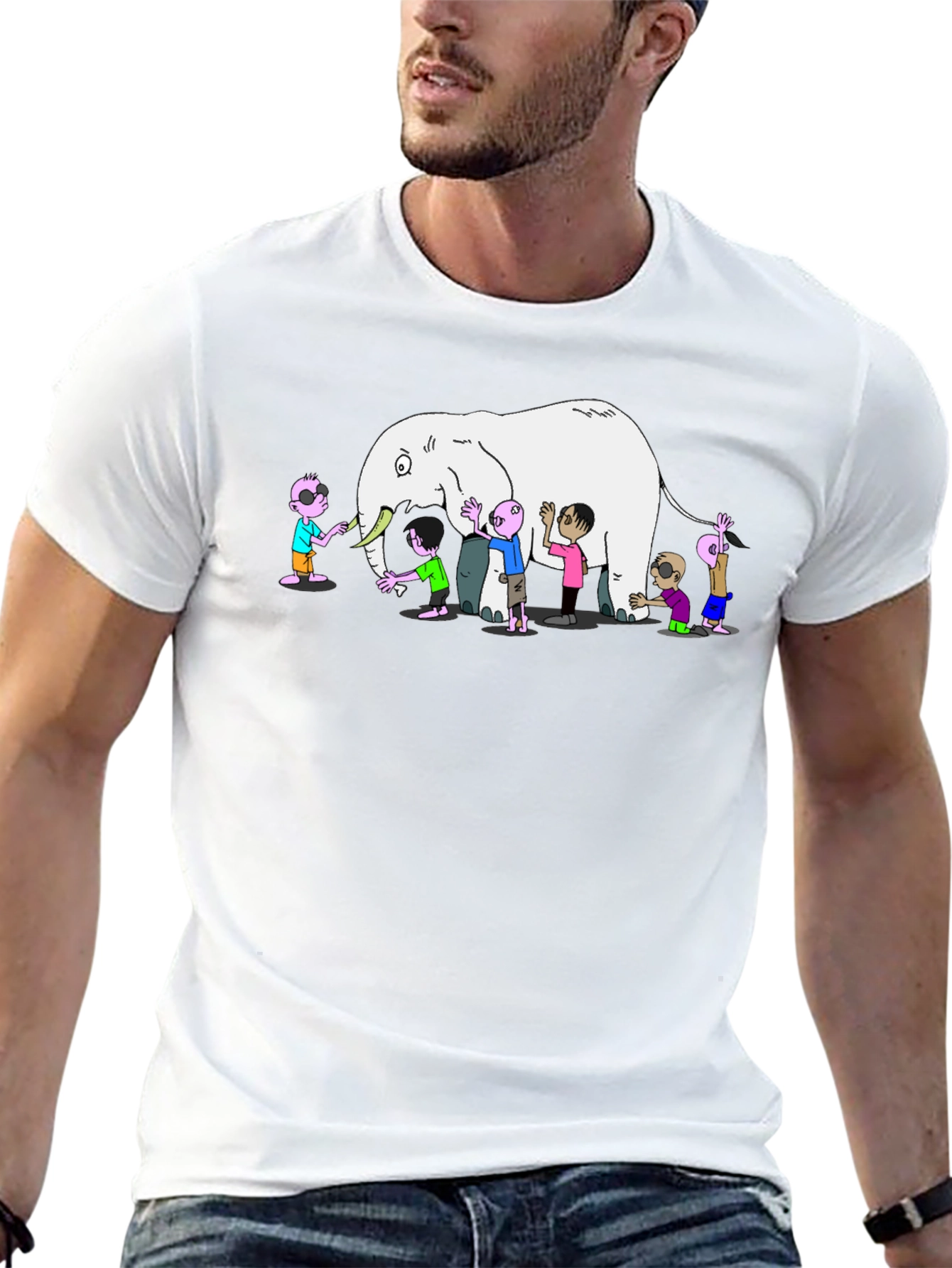 Blind Men and the Elephant Graphic Tee