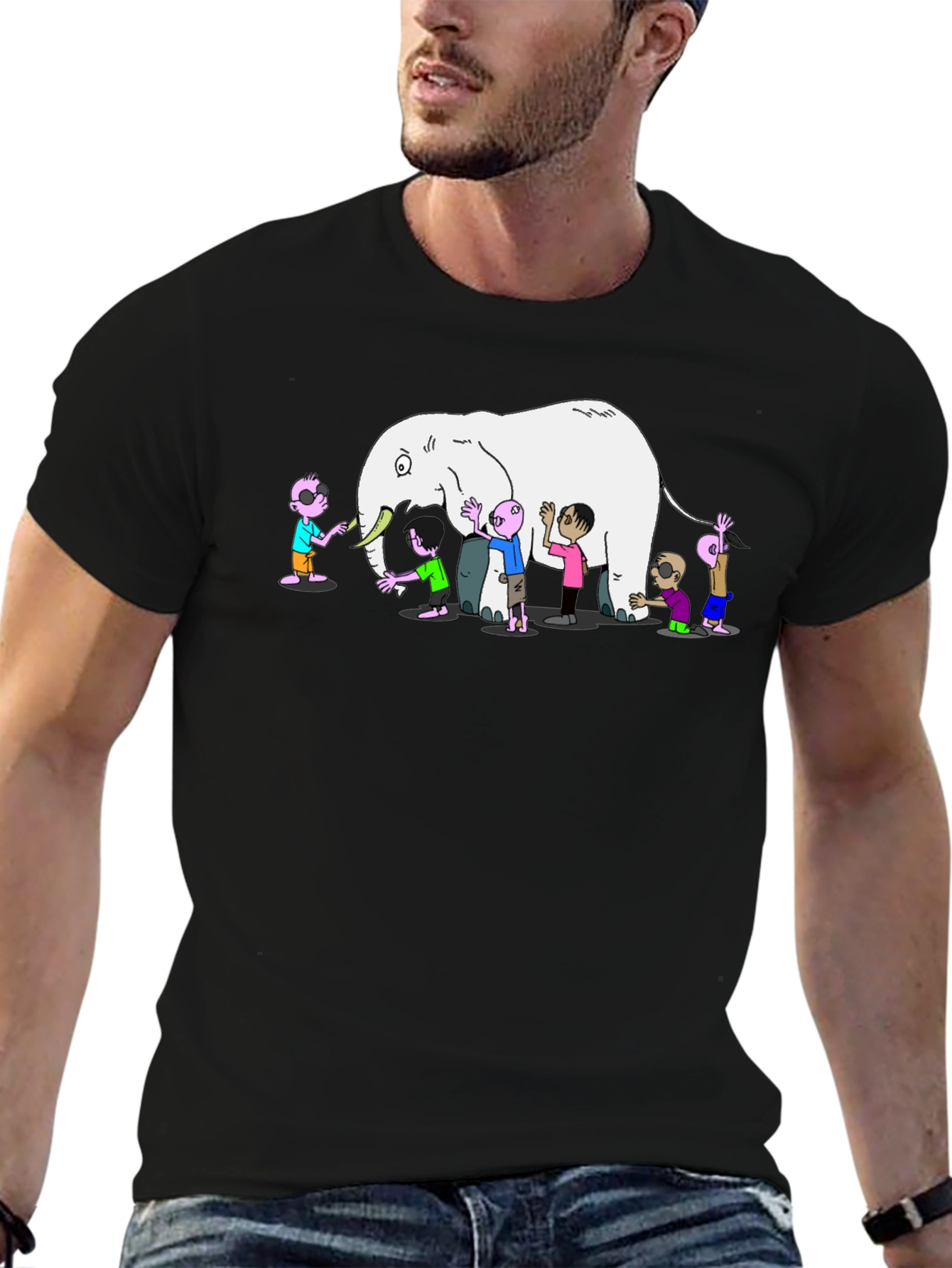 Blind Men and the Elephant Graphic Tee