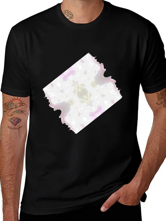 Abstract Art Graphic Tee - Modern Black T-Shirt