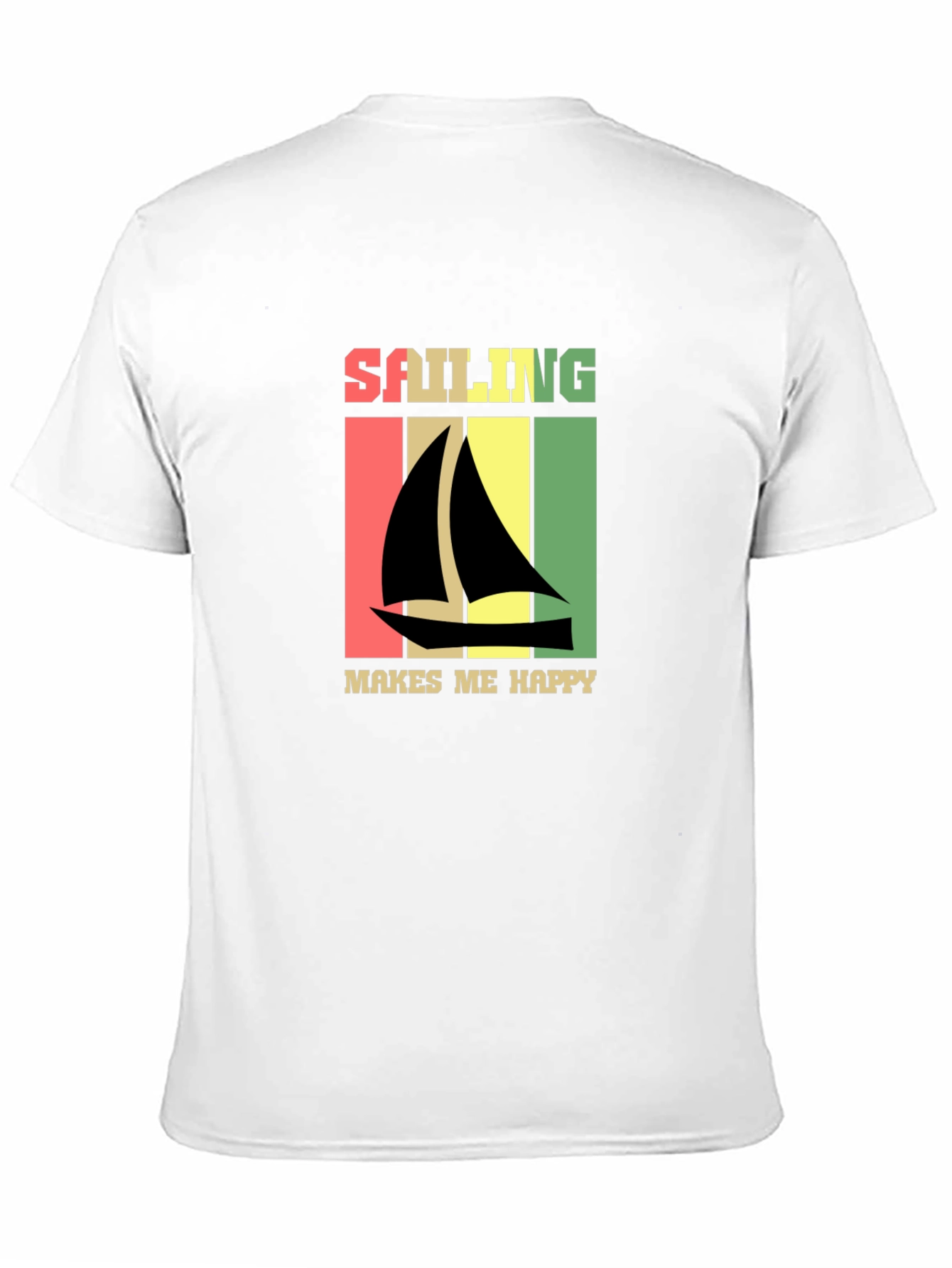 Sailing Makes Me Happy Retro T-Shirt