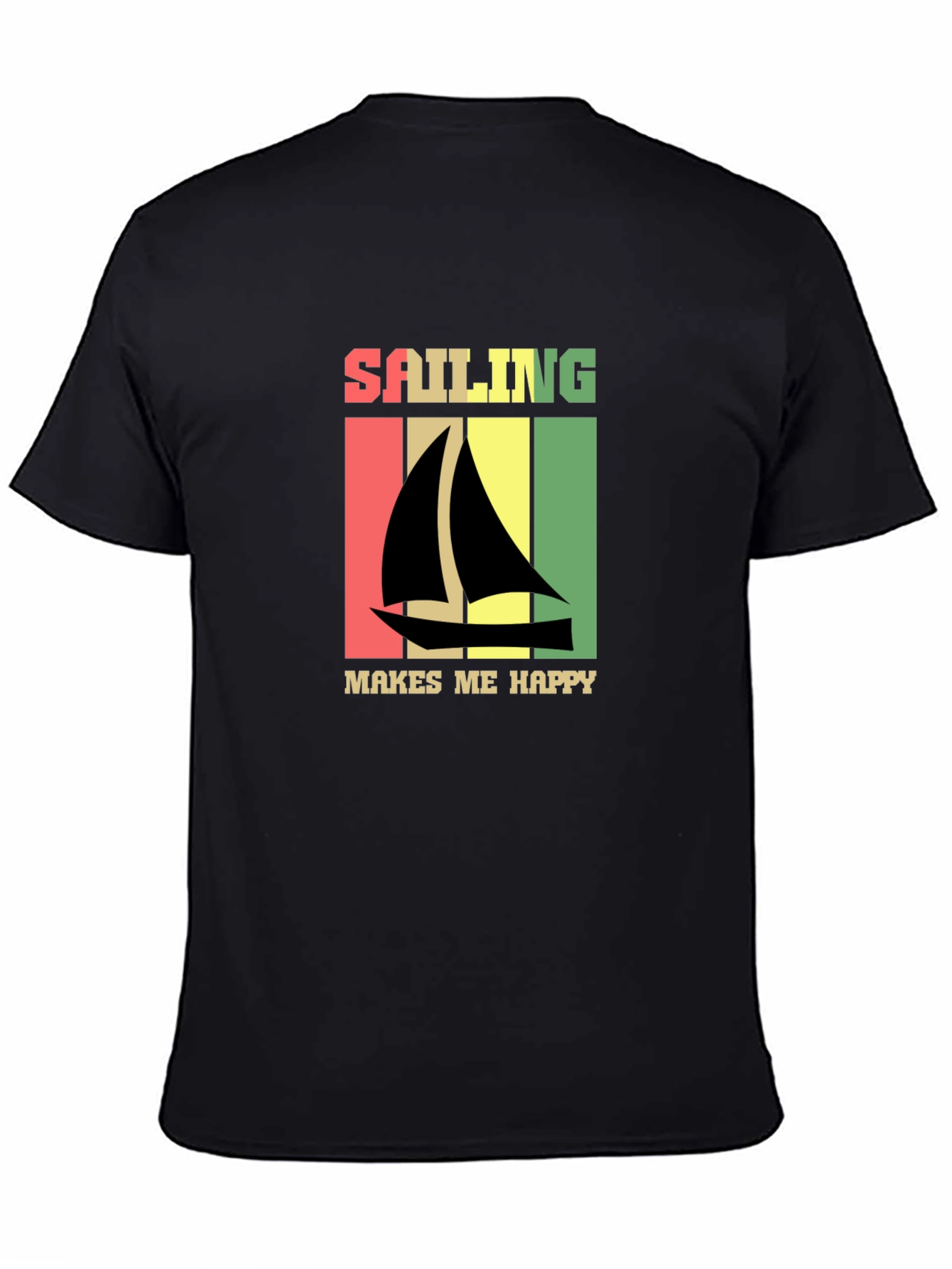 Sailing Makes Me Happy Retro T-Shirt