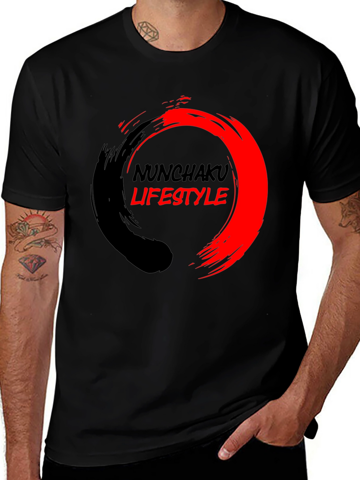 Nunchaku Lifestyle Graphic Tee - Black