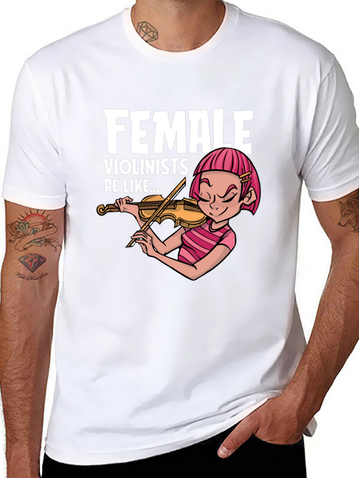 Female Violinists T-Shirt - Musician Apparel