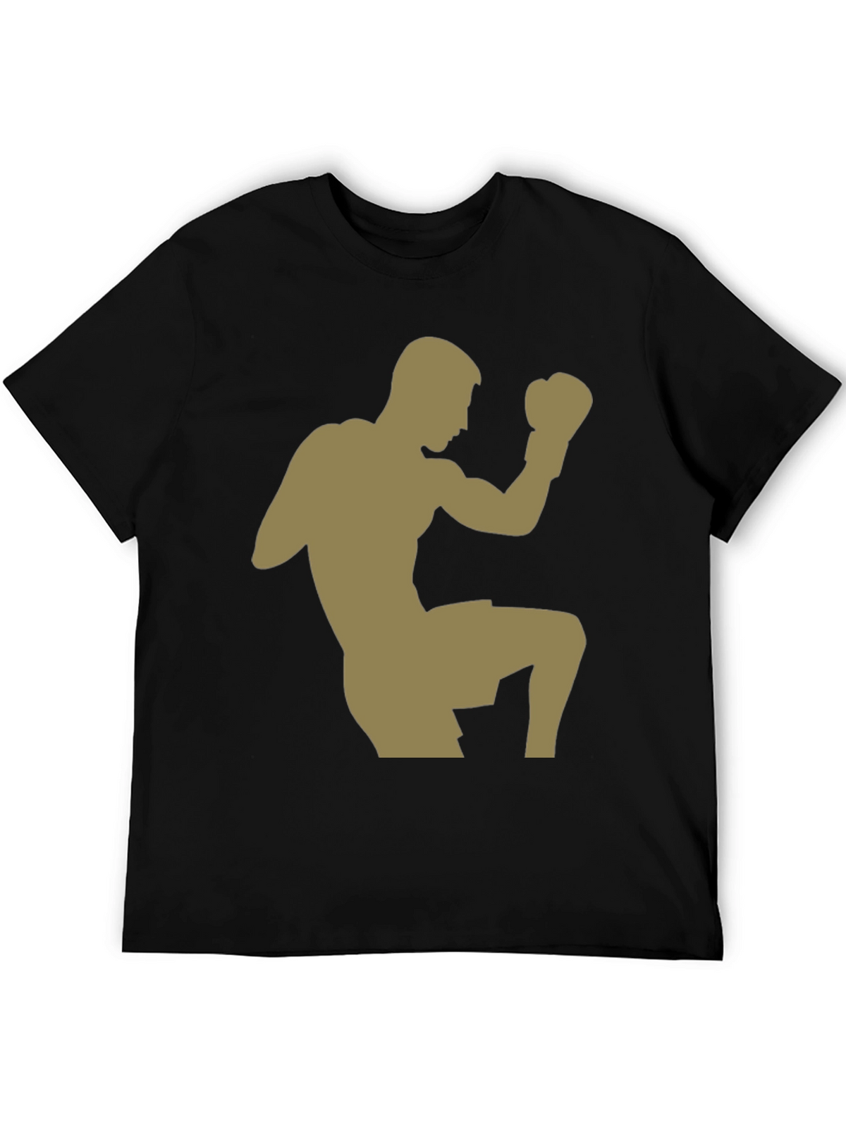 Martial Artist Graphic Tee - Black Cotton Blend