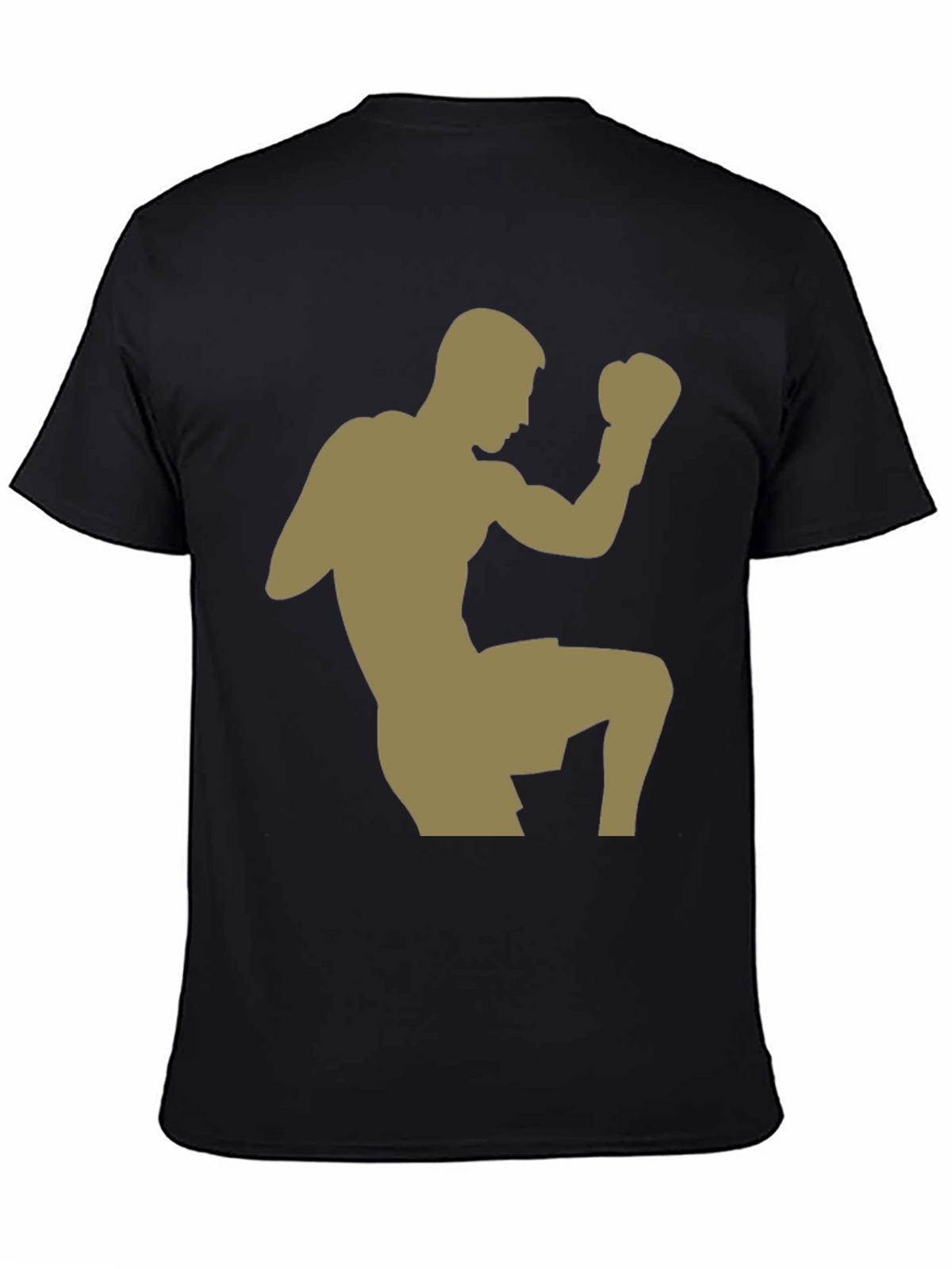 Martial Artist Graphic Tee - Black Cotton Blend