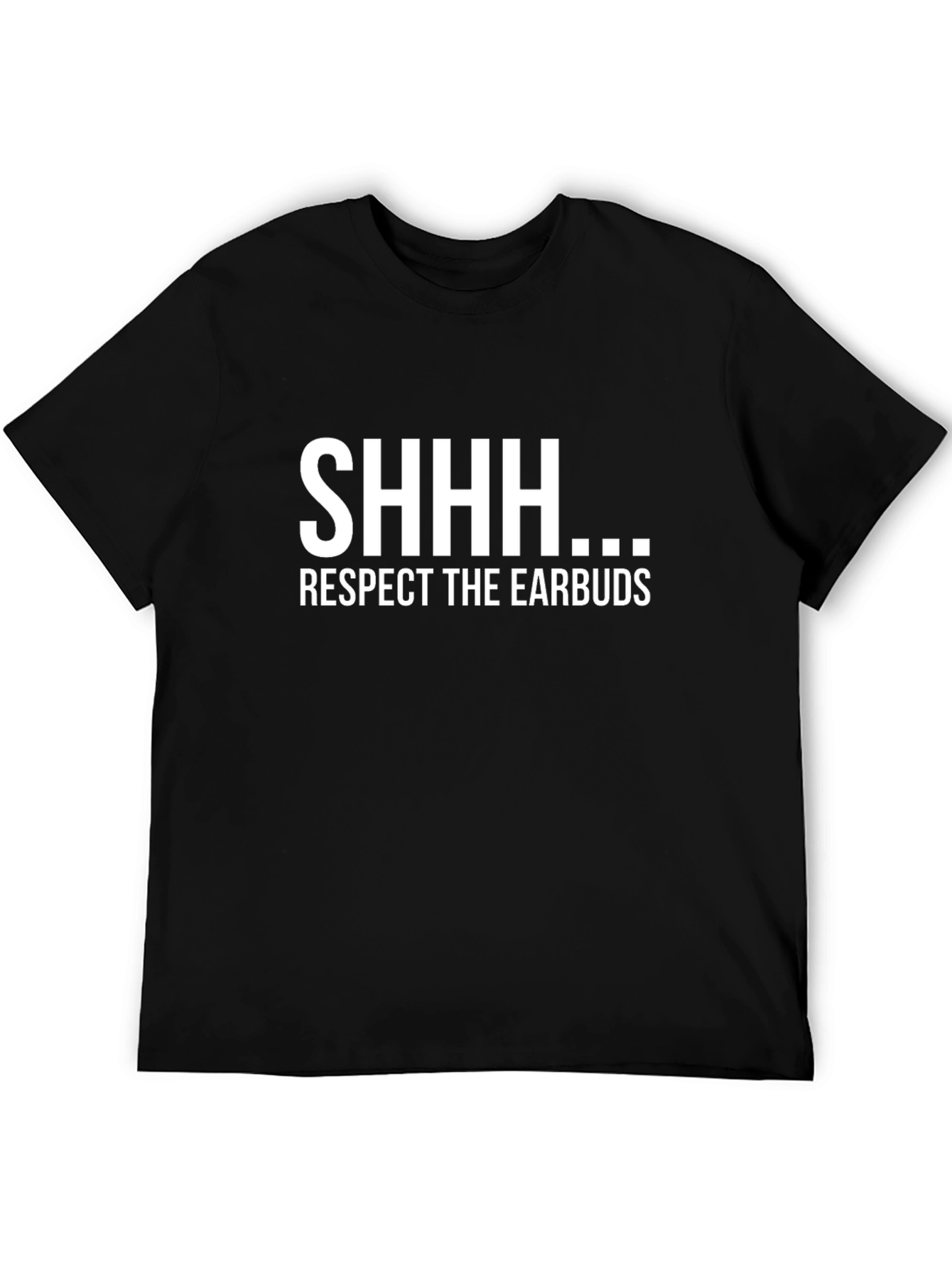 Respect the Earbuds T-Shirt - Funny Music Lover Tee