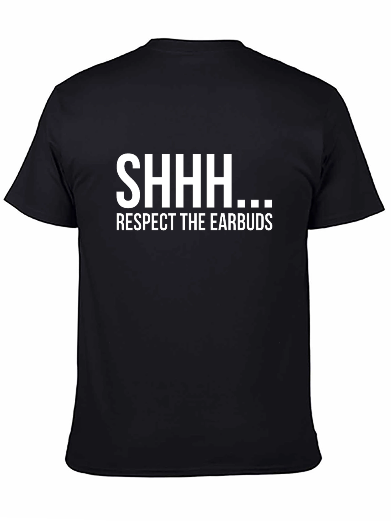 Respect the Earbuds T-Shirt - Funny Music Lover Tee