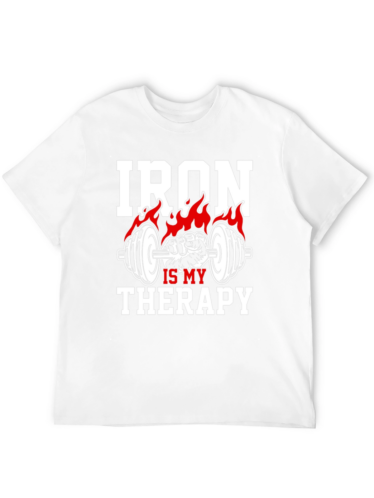 Iron Is My Therapy T-Shirt - Gym Motivation