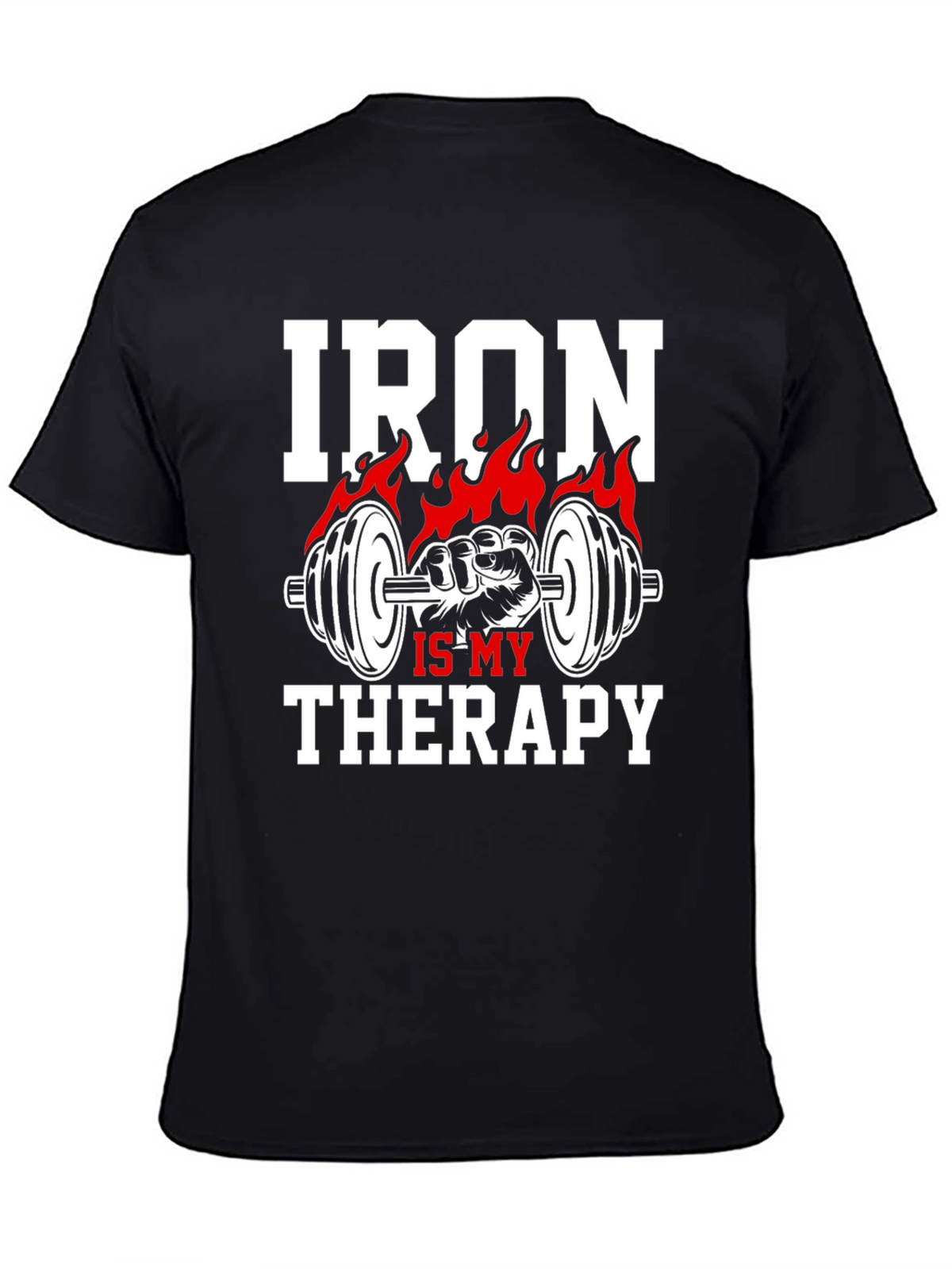 Iron Is My Therapy T-Shirt - Gym Motivation