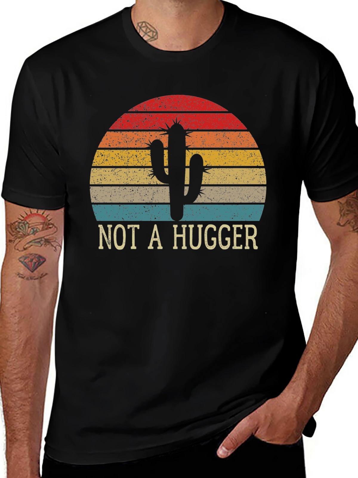 Not a Hugger Cactus Graphic Tee