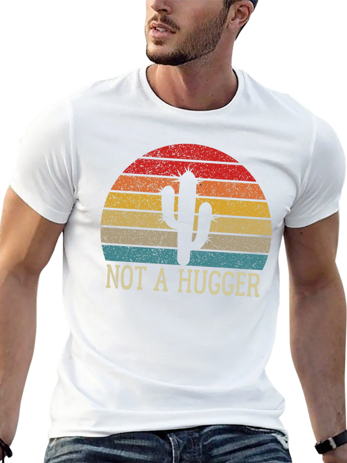 Not a Hugger Cactus Graphic Tee