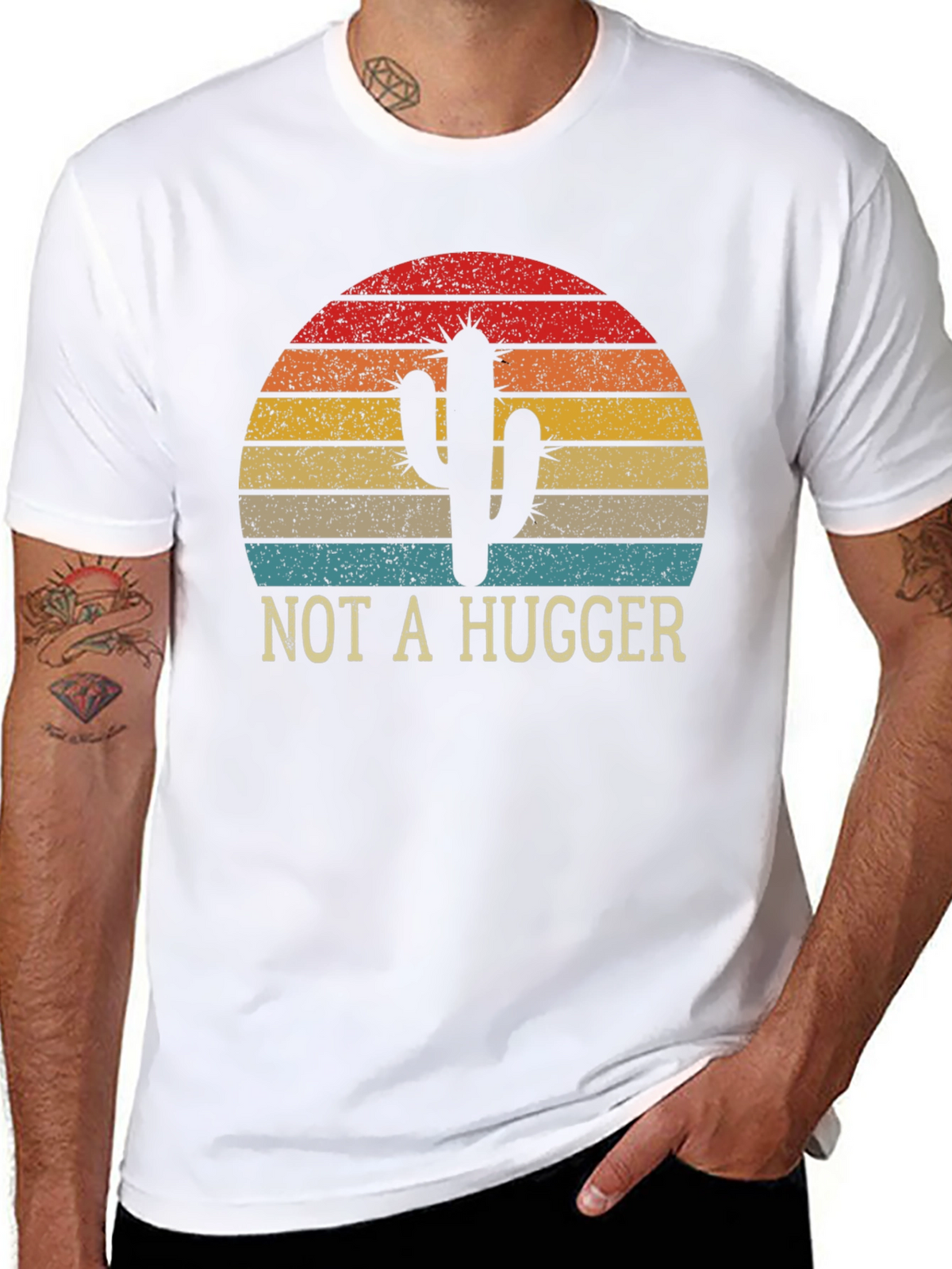 Not a Hugger Cactus Graphic Tee