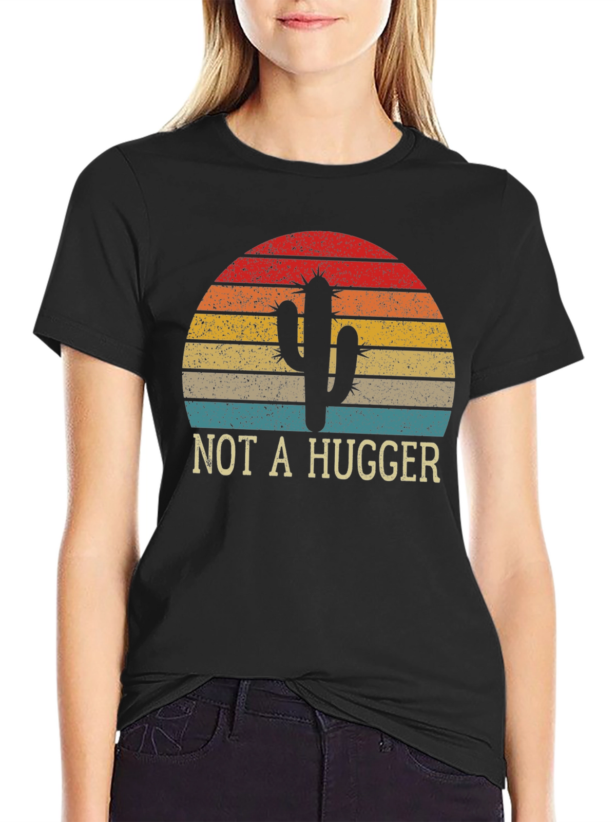 Not a Hugger Cactus Graphic Tee
