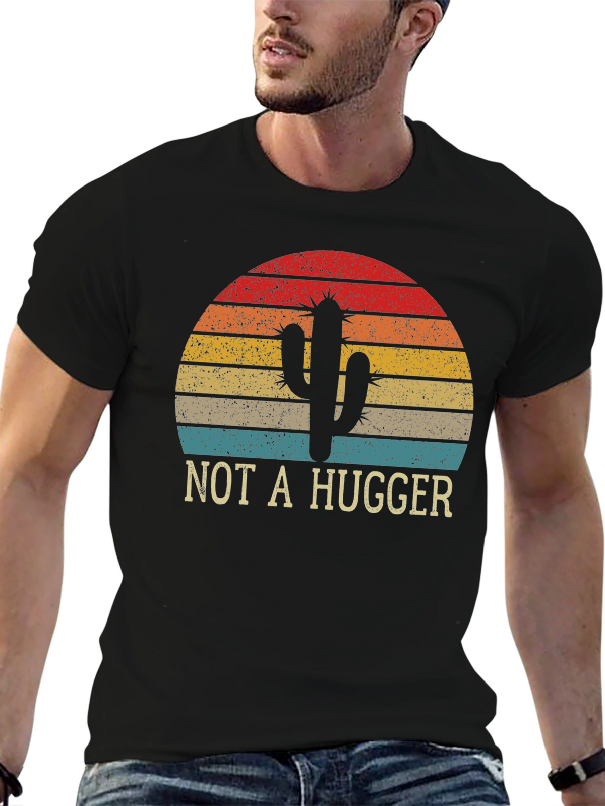 Not a Hugger Cactus Graphic Tee