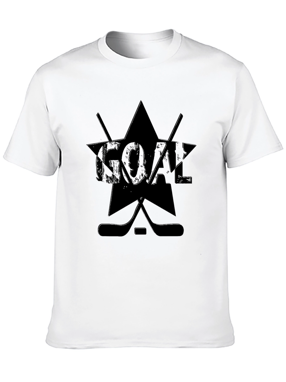 Goal Hockey Graphic T-Shirt - Black