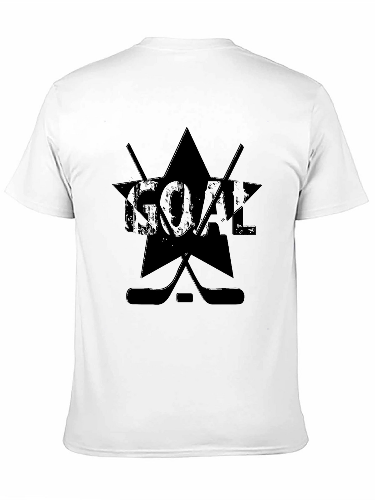Goal Hockey Graphic T-Shirt - Black