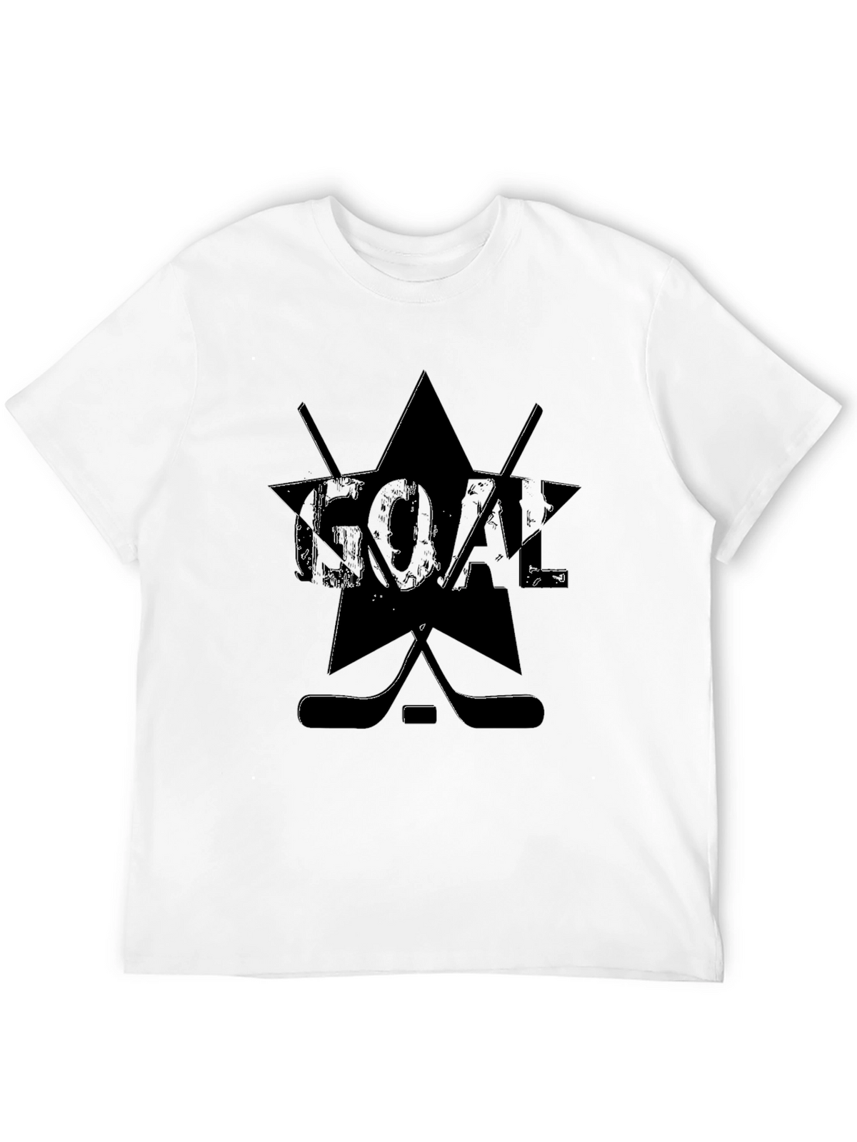 Goal Hockey Graphic T-Shirt - Black