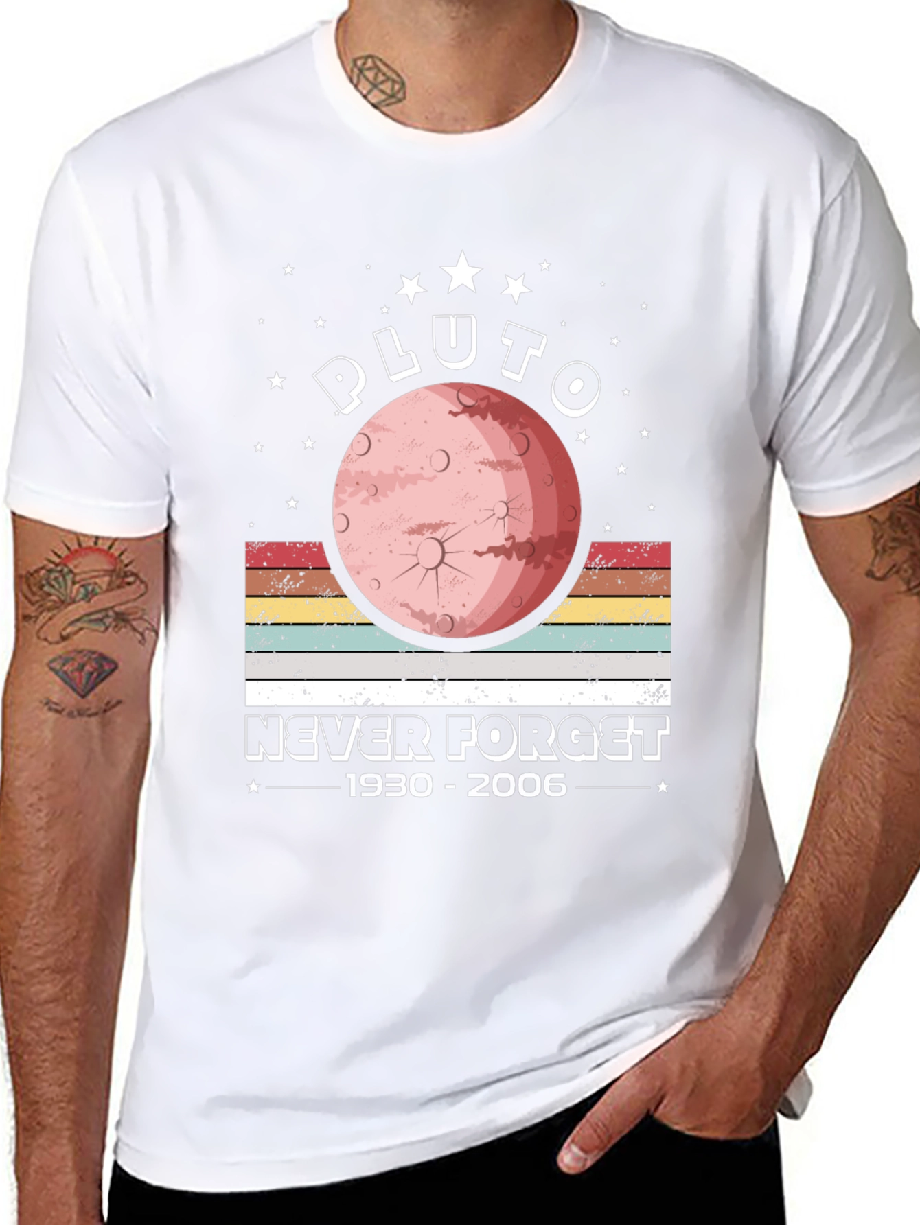 Pluto Never Forget Memorial Graphic Tee