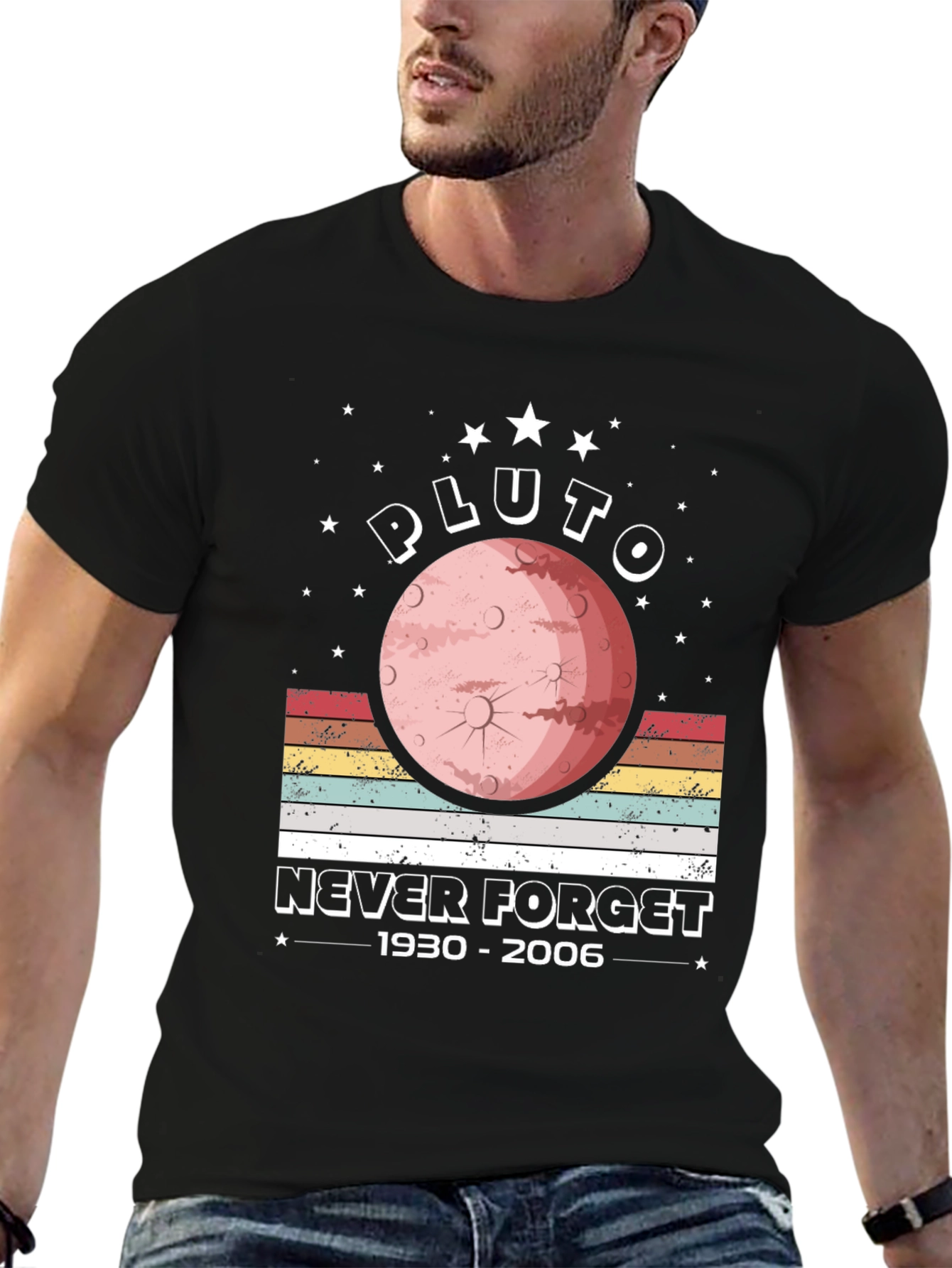 Pluto Never Forget Memorial Graphic Tee