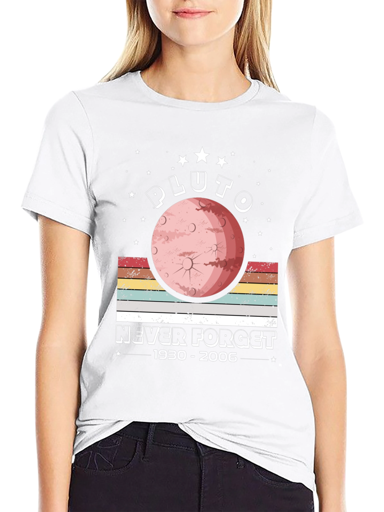 Pluto Never Forget Memorial Graphic Tee