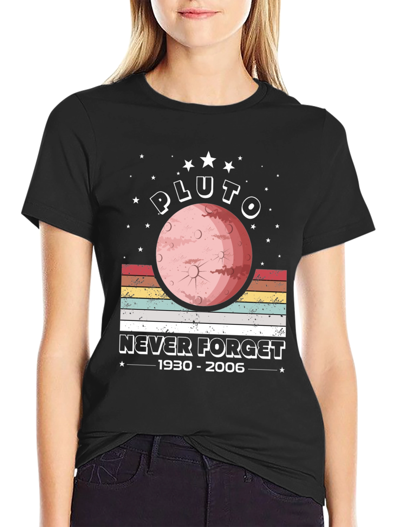Pluto Never Forget Memorial Graphic Tee
