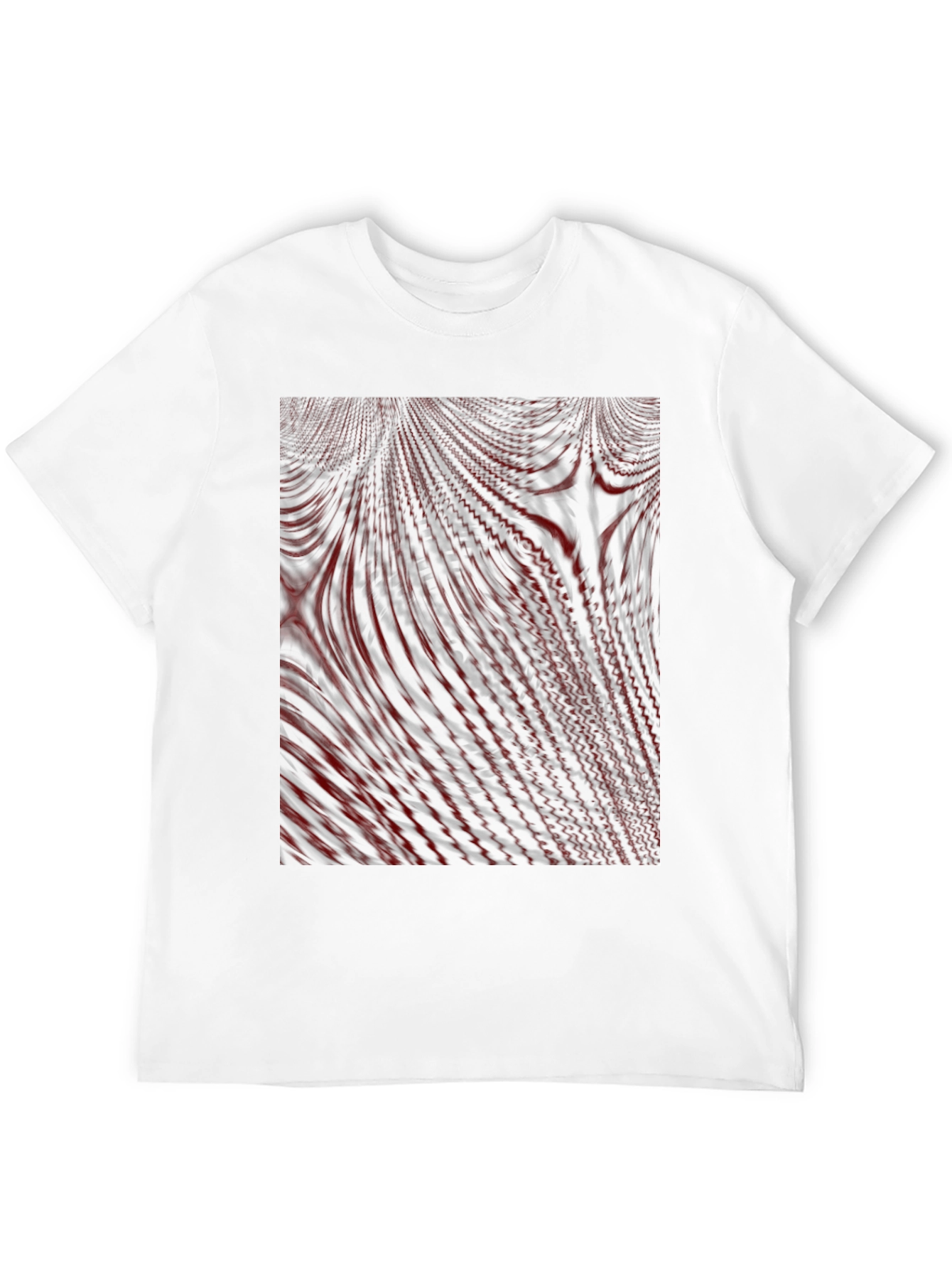 Abstract Lines Graphic Tee - Modern Black T-Shirt