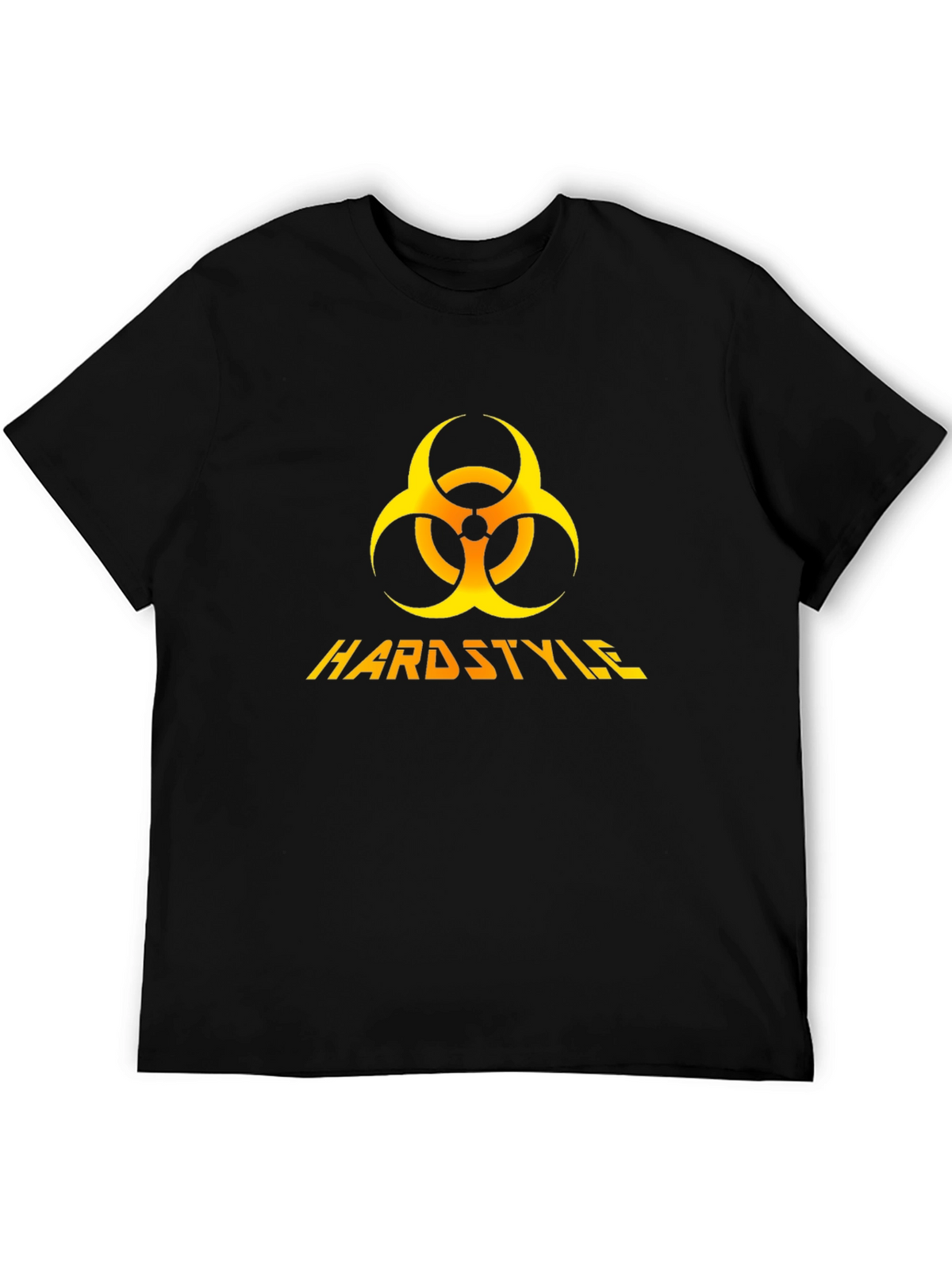 Hardstyle Biohazard Symbol Black Graphic Tee