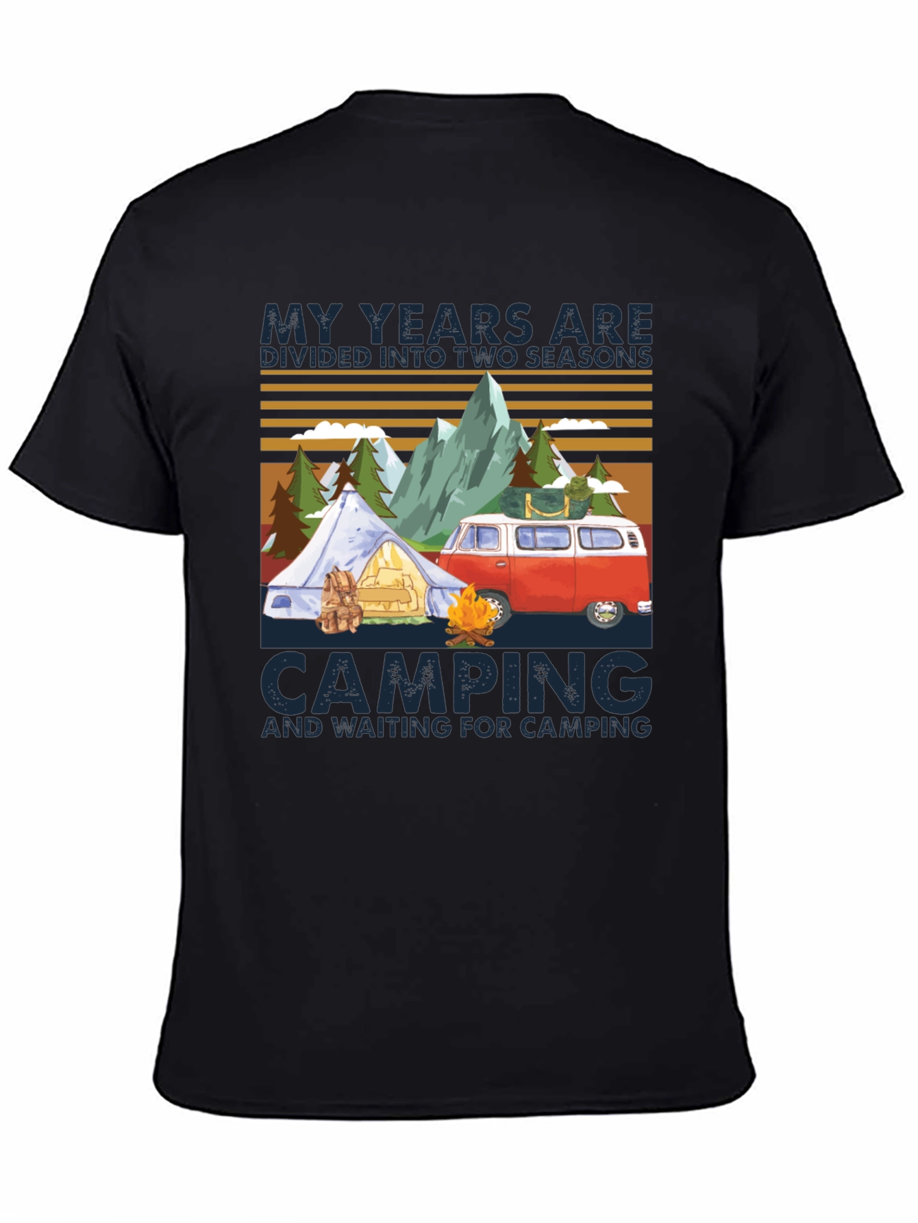 Camping Seasons T-Shirt - Adventure Awaits!