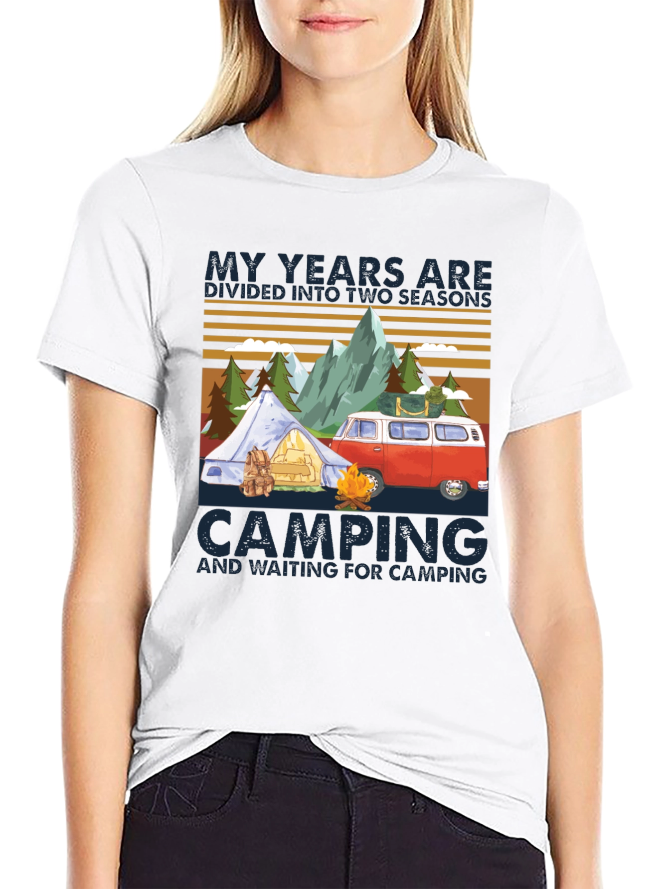 Camping Seasons T-Shirt - Adventure Awaits!