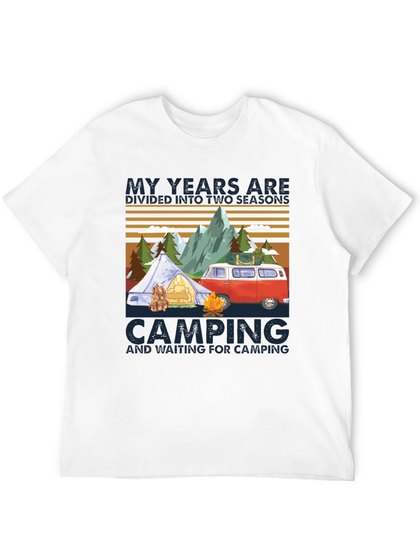 Camping Seasons T-Shirt - Adventure Awaits!