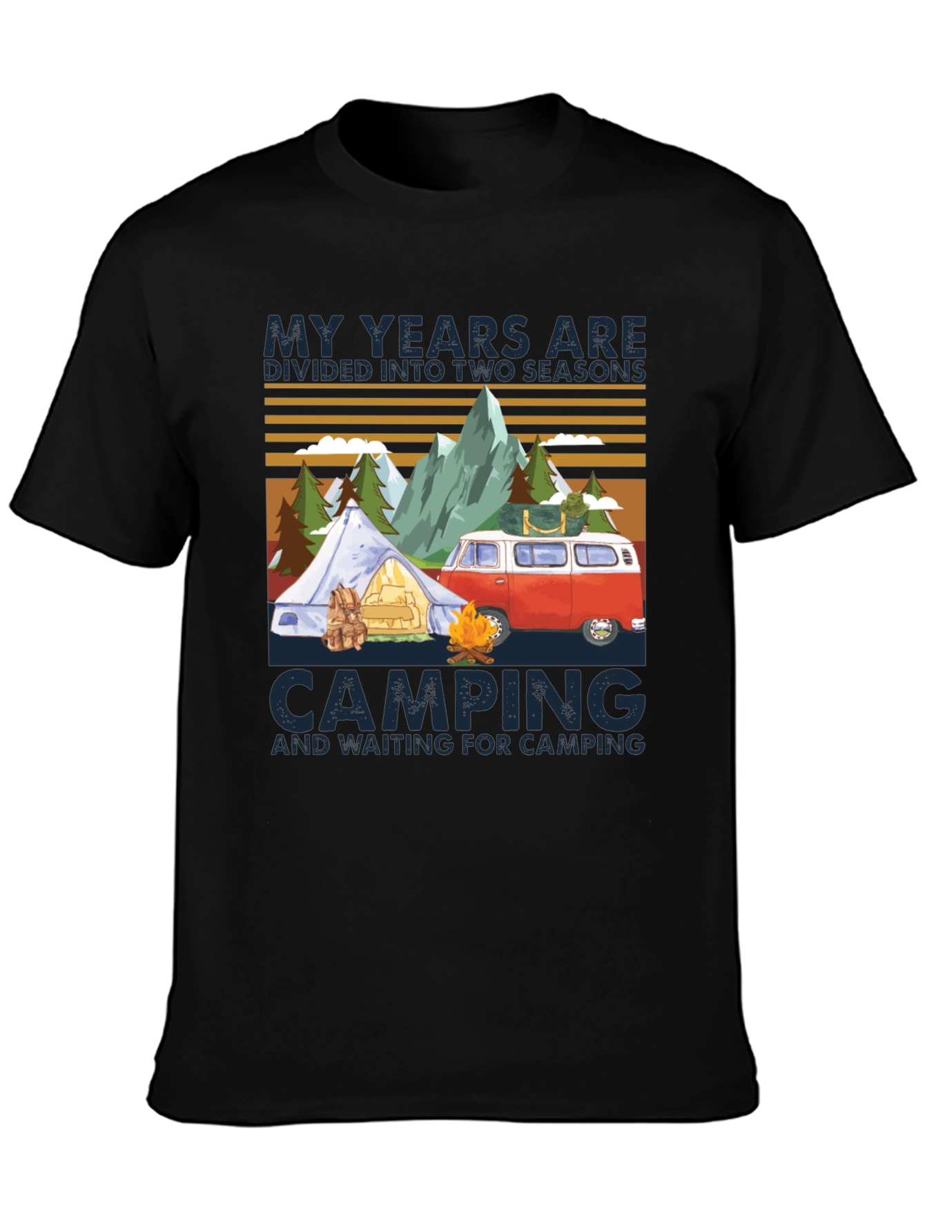 Camping Seasons T-Shirt - Adventure Awaits!