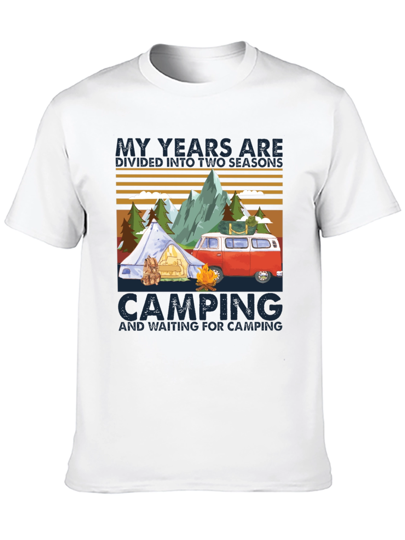 Camping Seasons T-Shirt - Adventure Awaits!