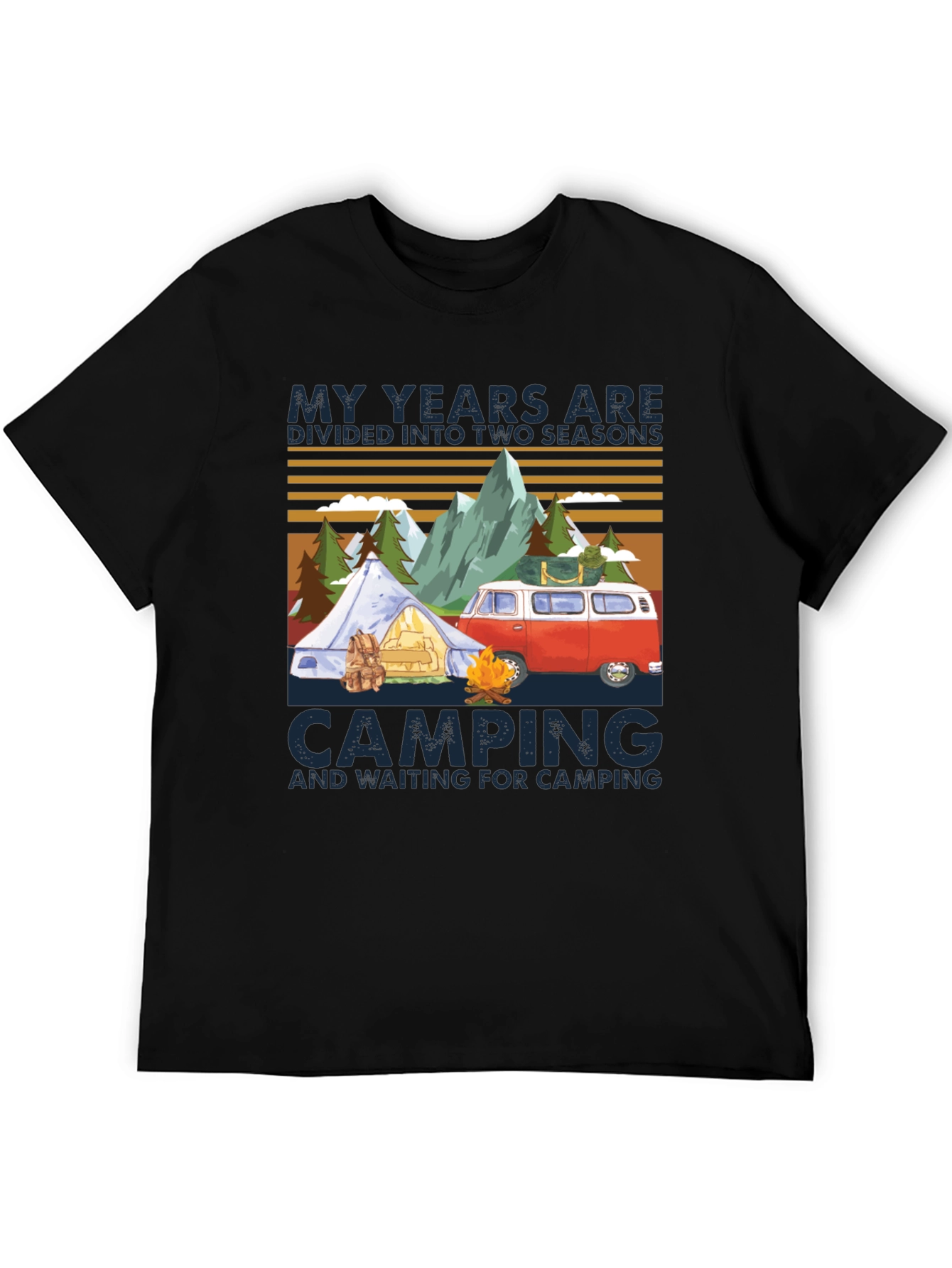 Camping Seasons T-Shirt - Adventure Awaits!