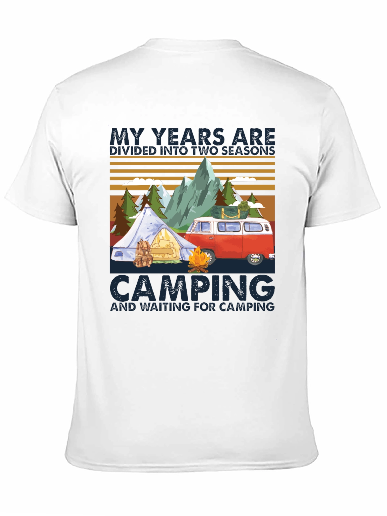 Camping Seasons T-Shirt - Adventure Awaits!