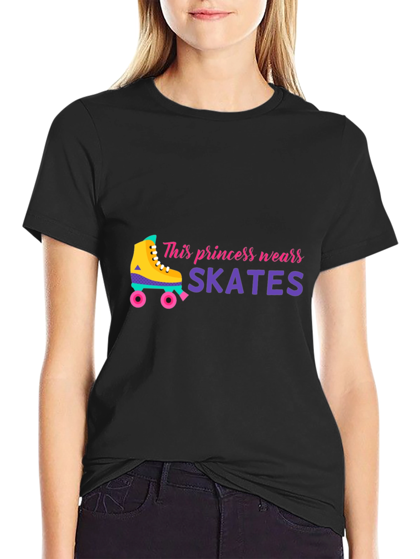 Princess Skates Graphic Tee - Roller Derby Fashion