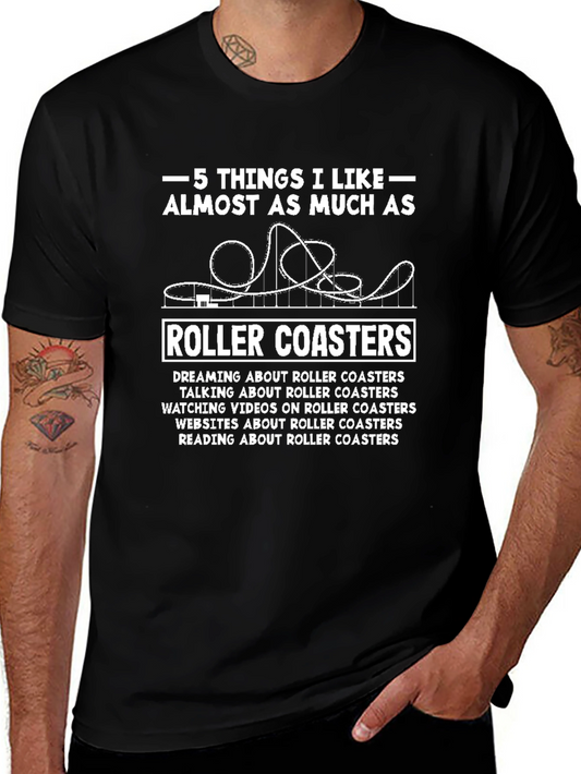 Roller Coaster Fan T-Shirt - 5 Things I Like