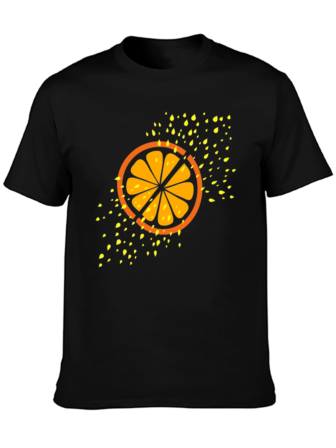 Citrus Slice Graphic Tee - Cool Fruit Design