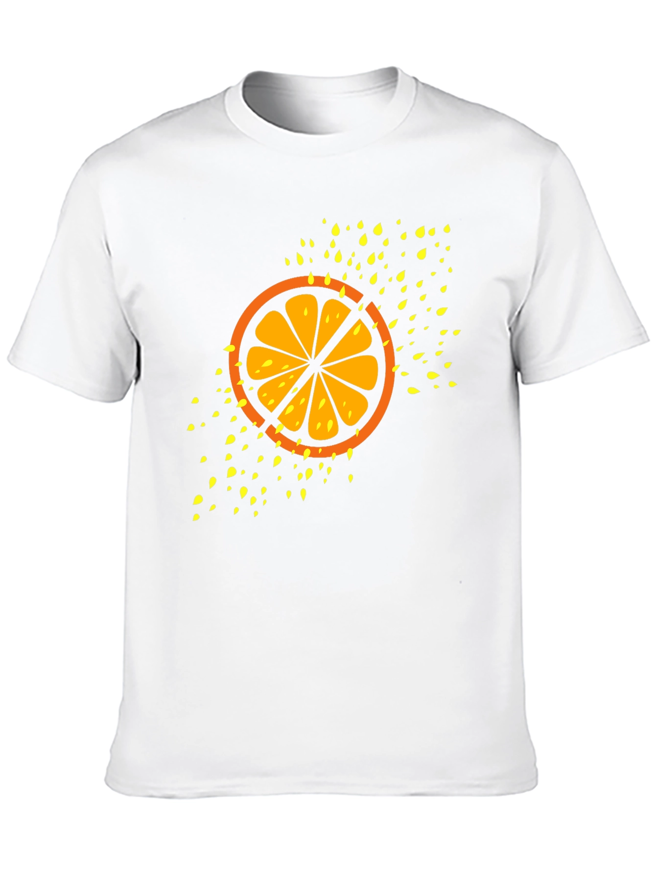 Citrus Slice Graphic Tee - Cool Fruit Design