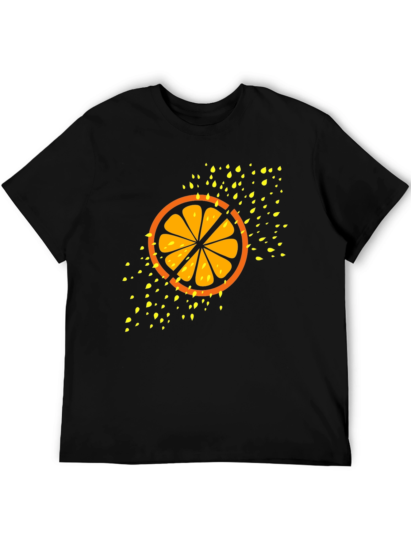 Citrus Slice Graphic Tee - Cool Fruit Design