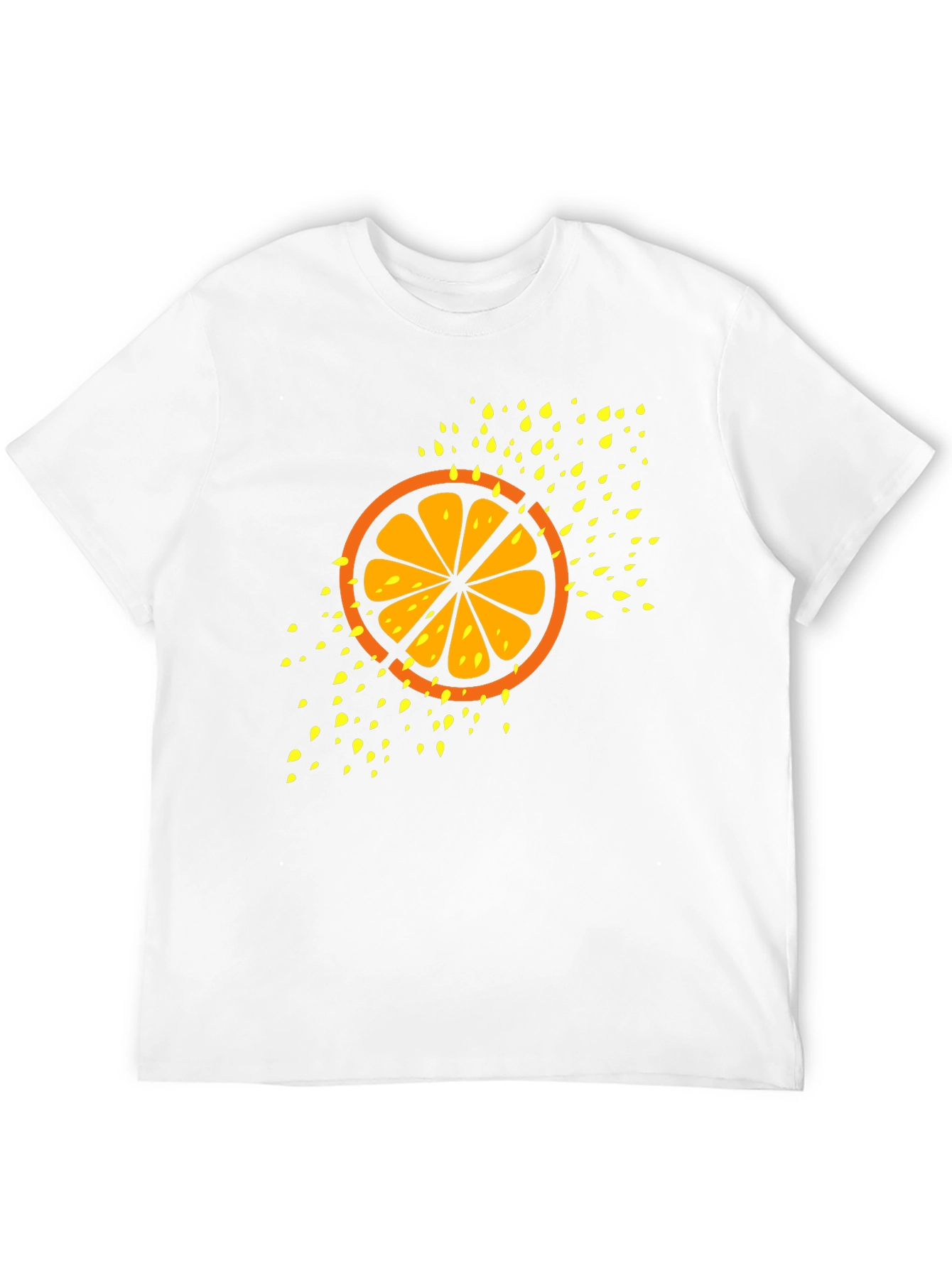 Citrus Slice Graphic Tee - Cool Fruit Design