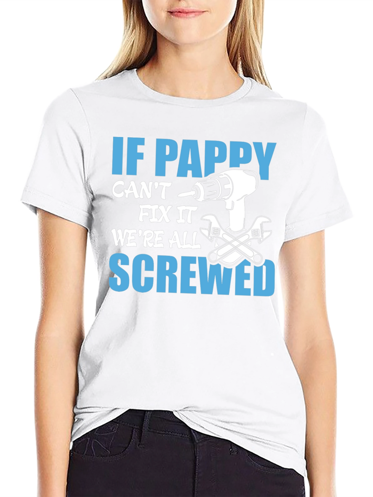 If Pappy Cant Fix It T-Shirt Funny Grandfather Tee