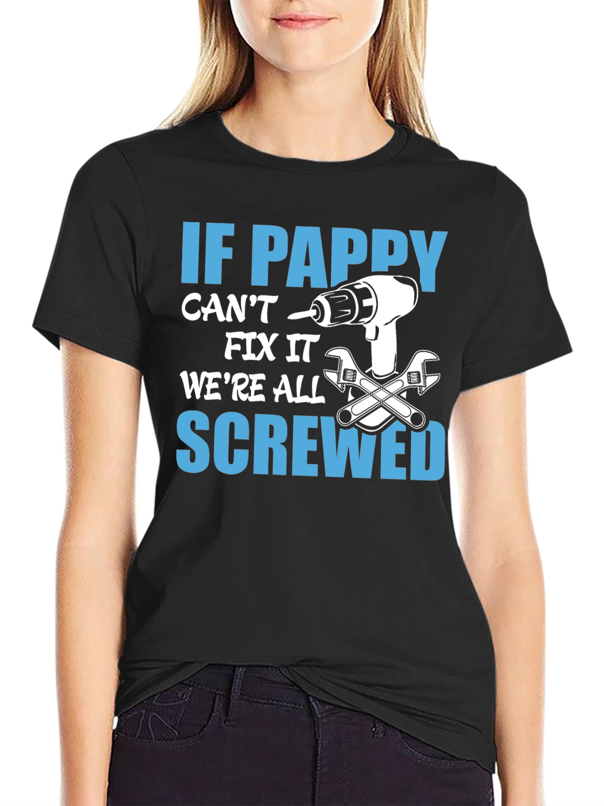 If Pappy Cant Fix It T-Shirt Funny Grandfather Tee